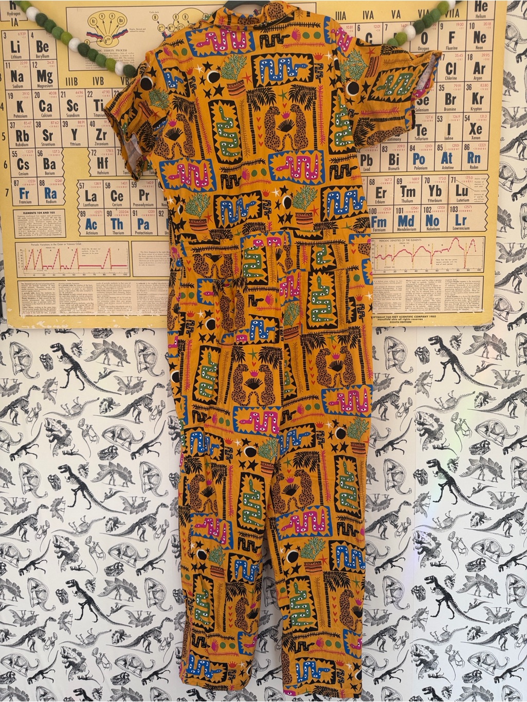 Nooworks Women's Bold Mustard Print Jumpsuit - Size 3x — image 6 of 8